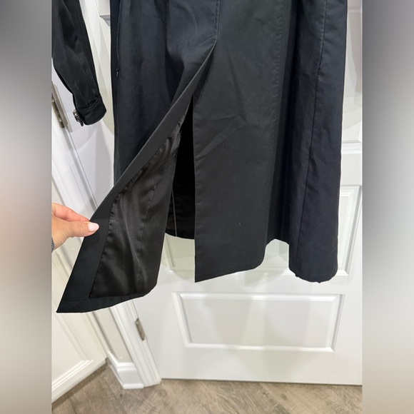 Mackage Women’s Black Belted Mid Double Breasted Trench Coat - Picture 7 of 13